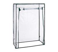 Relaxdays Invernadero Tomates, Cubierta PVC, Medidas: 150x100x50 cm, Vivero Techo Inclinado, Puerta y 2 Ventanas, Verde