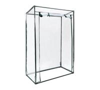 Relaxdays Invernadero tomates techo inclinado negro,transparente