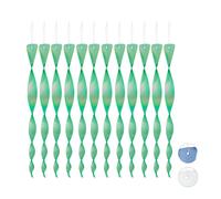Relaxdays Juego de 12 espirales repelentes de aves verde