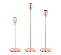 relaxdays: Juego de 3 modernos candelabros para velas