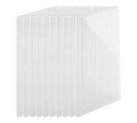 Relaxdays Juego de placas de doble pared 6 mm transparente