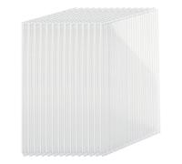 Relaxdays Juego de placas de doble pared 6 mm transparente