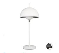 Relaxdays Lámpara/abatjour de mesa, plata