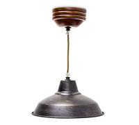 Relaxdays Lampara cologante, estilo industrial, zócalo E27, cable 96 cm largo, Ajustable