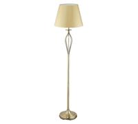 Relaxdays, lámpara de pie decorativa con interruptor, diseño antiguo, casquillo E27, lámpara decorativa, dimensiones: 158 x 39 cm, color dorado