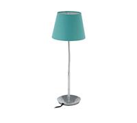 Relaxdays Lámpara de sobremesa con pie flexible plata,turquesa