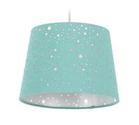 Relaxdays Lámpara de techo infantil con estrellas turquesa