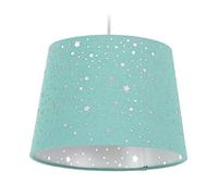 Relaxdays Lámpara de techo infantil, Estrellas, Iluminación colgante para niños, Pantalla redonda