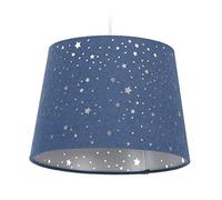 Relaxdays Lámpara de techo infantil con estrellas azul oscuro