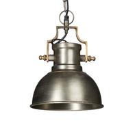 Relaxdays Lámpara techo industrial mate pequeña antracita,oro