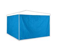 Relaxdays Laterales para Carpa Impermeables en Set de 2, 2 x 3 m, Paneles sin Ventanas, Tejido de Poliéster, Celeste