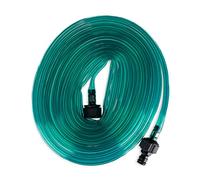 Relaxdays Manguera Microperforada Jardín, 15 m, Plana, Tubo Perforado Riego Césped o Huerto, Lista para Conectar, Verde