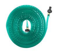 Relaxdays Manguera Microperforada Jardín, 20 m, Plana, Tubo Perforado de Riego Eficiente, Lista para Conectar, Verde