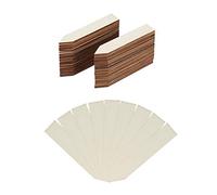 Relaxdays Marcadores para Plantas, Descriptores, Macetas & Huerto, 10,5 cm, Madera, 60 Uds, Marrón