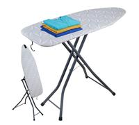 Relaxdays Mesa de planchar y vapor 109,5 x 35,5 cm antracita,blanco,gris