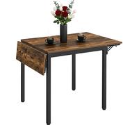 Relaxdays, mesa plegable para comer, para 2 a 4 personas, color marrón y