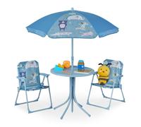 Relaxdays Mobiliario infantil de jardín azul