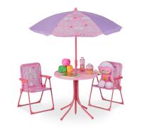 Relaxdays Mobiliario infantil de jardín púrpura,fucsia,rosa