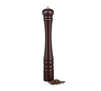Relaxdays Molinillo pimienta de madera marrón oscuro,plata