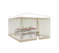 Relaxdays Mosquitera beige para carpa de 3 x 3 m beige