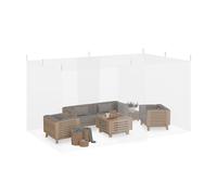Relaxdays Mosquitera patio XL blanco