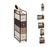 Relaxdays Mueble de almacenaje modular beige,marrón,marrón claro