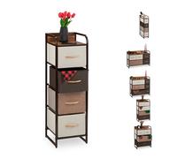 Relaxdays Mueble de almacenaje modular beige,marrón,marrón claro