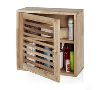 Relaxdays Mueble de baño colgante y compacto nogal marrón claro