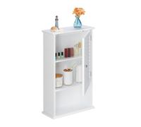Relaxdays Mueble de baño colgante compacto blanco blanco
