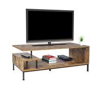 Relaxdays Mueble TV hasta 55 pulgadas marrón,negro