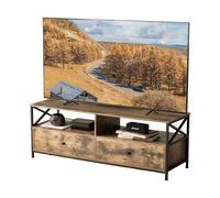 Relaxdays Mueble TV con cajones marrón,negro