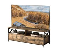 Relaxdays Mueble TV con cajones marrón,negro