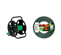 Relaxdays, Negro y verde, Carro para manguera de 30 m + Cellfast 5901828850073 Jardín Manguera, Verde, 20 m