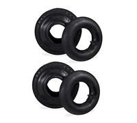 Relaxdays Neumático 3.00-4", Rueda de Recambio con Forro, Perfil de Tacos, 125kg, para carretillas, Negro, 260x85mm