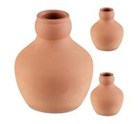 Relaxdays Pack 3 ollas de riego de 550 ml marrón claro