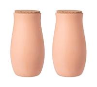 Relaxdays Ollas de riego radicular, 2 Unidades, 1,4 l, Terracota, para bancales e invernaderos, 21.5x10x10 cm
