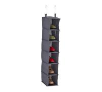 Relaxdays Organizador colgante para armario estrecho gris