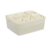Relaxdays Organizador de cajones en set 10 piezas blanco