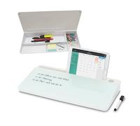 Relaxdays Organizador de escritorio con pizarra blanco