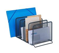 Relaxdays Organizador oficina 5 espacios antracita antracita