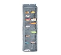 Relaxdays Organizador Puerta 26 Compratimentos, Estante Colgante Pared, Estantería Tela, Baño, Gris/Transparente