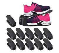 Relaxdays Organizador zapatos pack de 12 unidades negro