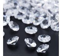 Relaxdays Pack 1700 Diamantes Decorativos, Cristales de Plástico para Decorar, Piedras Bisutería, 6x10 mm, Transparente