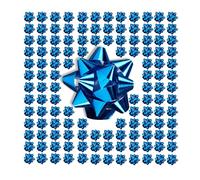 Relaxdays Pack 200 lazos para regalo azul