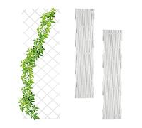 Relaxdays Set 3 rejas trepadoras plegables 250 cm blanco