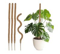 Relaxdays Tutores para plantas fibra de coco 90 cm marrón claro