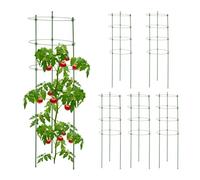 Relaxdays Pack 6 tutores plantas 90 cm verde