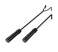 Relaxdays Pack de 2 atizadores negro