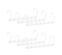 Relaxdays Pack de 30 perchas ropa blanco