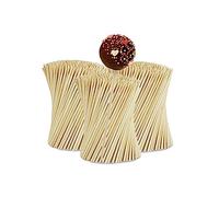 Relaxdays Palos Cake Pop, 1000 Unidades, 15cm Largo, Palillos Piruleta Bambú, Palitos Popcake, Pinchos de Tarta, Natural, 15 cm